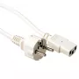 ACT Netzkabel CEE 7/7 Stecker (gerade) – C13 elfenbein 1,5 m