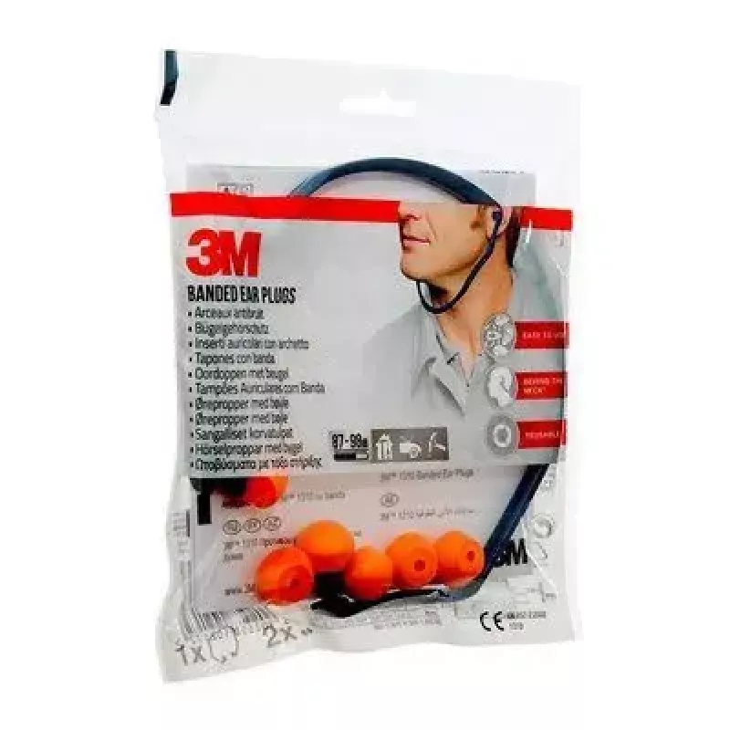 3M 1310C1 Ohrstöpsel Wiederverwendbarer Ohrstöpsel Blau, Gelb