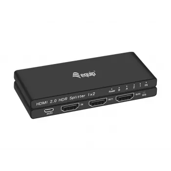 Equip Ultra schlank 2-Port HDMI 2.0 Splitter