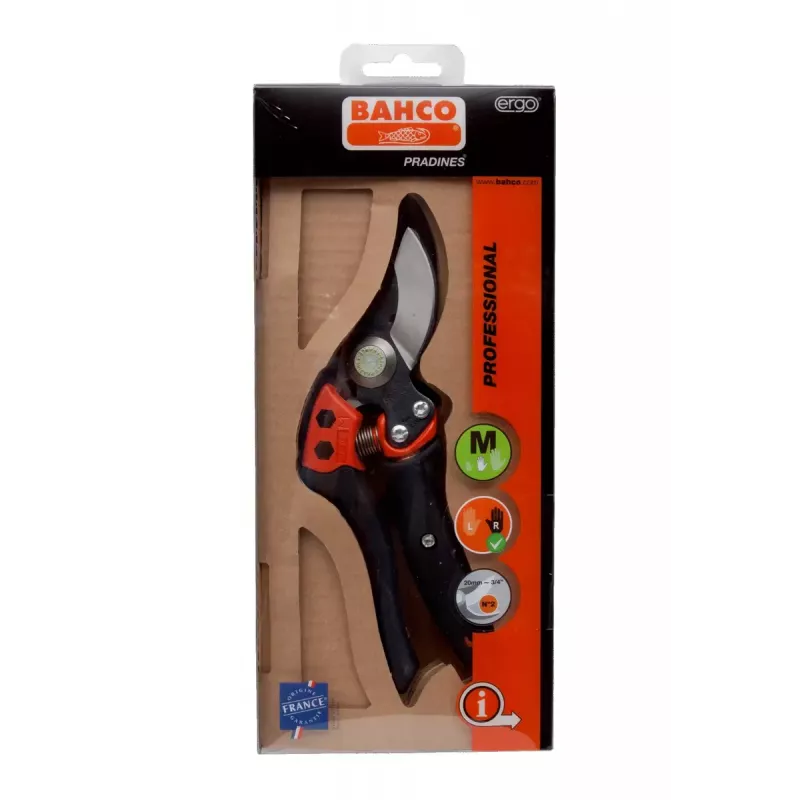 Bypass-Gartenschere Bahco PXR-M2 Schwarz Rot Edelstahl
