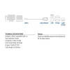 ACT USB-C auf Seriell Adapter AC6002 Schwarz 1,5 m