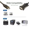 ACT USB-C auf Seriell Adapter AC6002 Schwarz 1,5 m