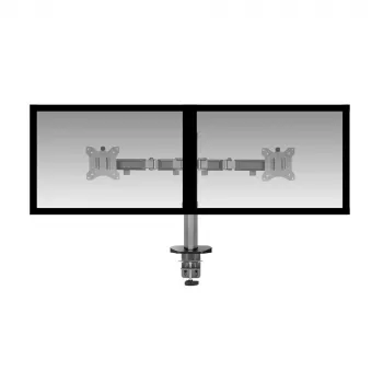 ACT Dual-Monitorarm Büro silber Klemme/Tischdurchführung 18 kg 17-32 Zoll