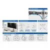 ACT Dual-Monitorarm Büro silber Klemme/Tischdurchführung 18 kg 17-32 Zoll