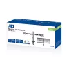 ACT Dual-Monitorarm Büro silber Klemme/Tischdurchführung 18 kg 17-32 Zoll