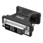Video-Adapter HAMA 00300090 DVI‑I Stecker auf VGA Buchse, schwarz