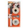Set KWB 485300 Rotationswerkzeug Polierzubehör Schwarz Metallic Weiß