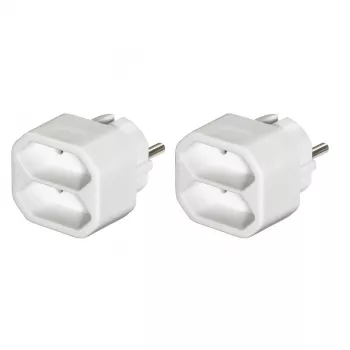 Hama 00223211 Stromverlängerung 2 AC-Ausgänge Innenbereich Weiß