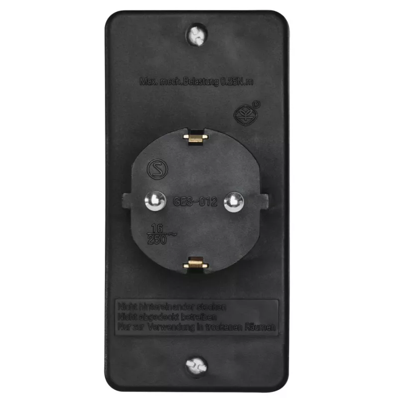 Hama 00223216 Stromverlängerung 3 AC-Ausgänge Innenbereich Schwarz
