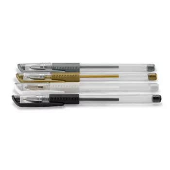 Hama Classic Kappe Gelstift Schwarz, Gold, Silber, Weiß 4 Stück