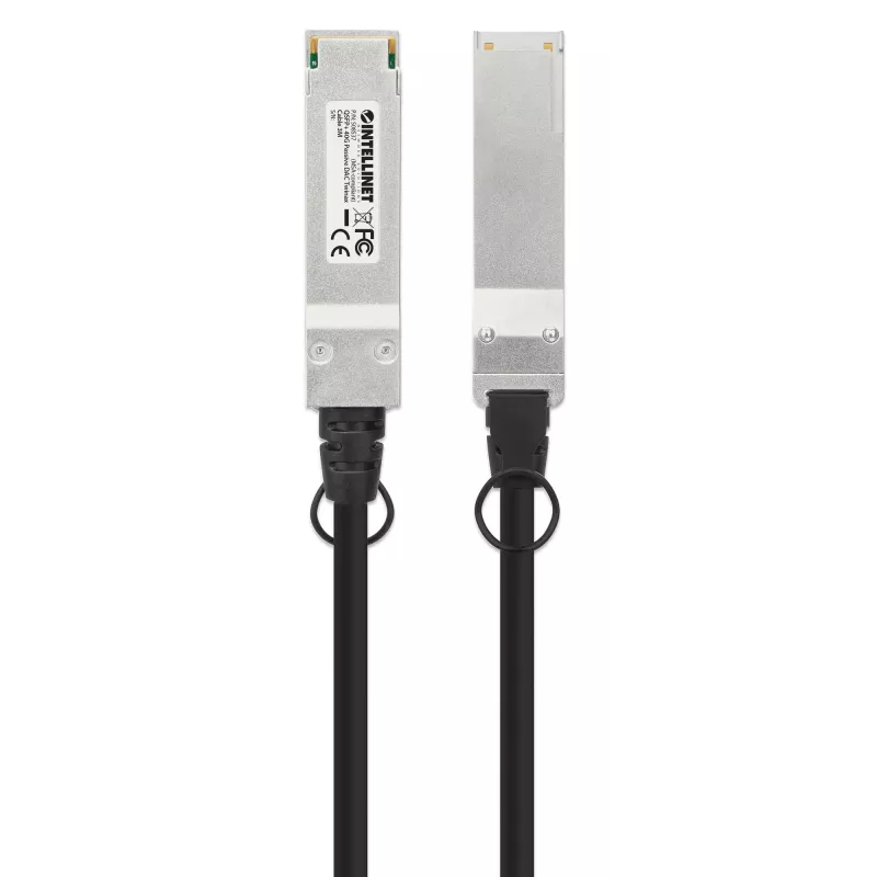 Intellinet 3m 40G QSFP+ Passives Direct-Attach-Kupfer-Twinax-Kabel, 30 AWG, MSA, kompatibel mit QSFP-H40G-CU3M