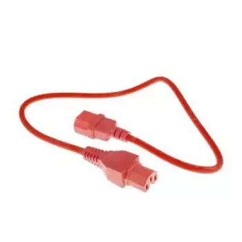ACT Powercord C14 - C15 rot 0,6 m IEC C14 250V 10A