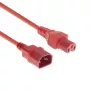 ACT Powercord C14 - C15 rot 0,6 m IEC C14 250V 10A