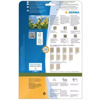 HERMA 10754 selbstklebendes Etikett, Silphie-Papier, 97 x 42,3 mm, permanent, braun