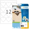 HERMA 10791 selbstklebende Etiketten Herz Permanent Weiß 120 Stück