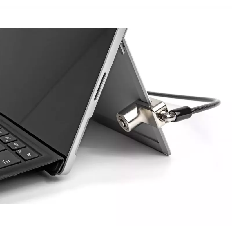 Navilock Notebook-Schlossset Schwarz 1,8 m Schlüsselschloss