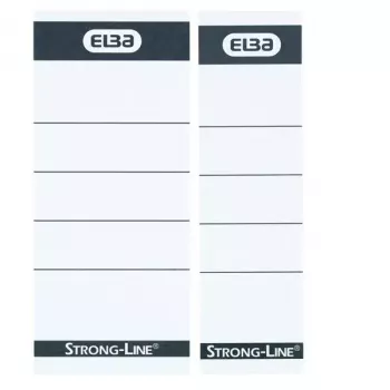 Label Elba 400087754 10 Stück Schwarz Weiß Rechteckig 5x2,5 cm