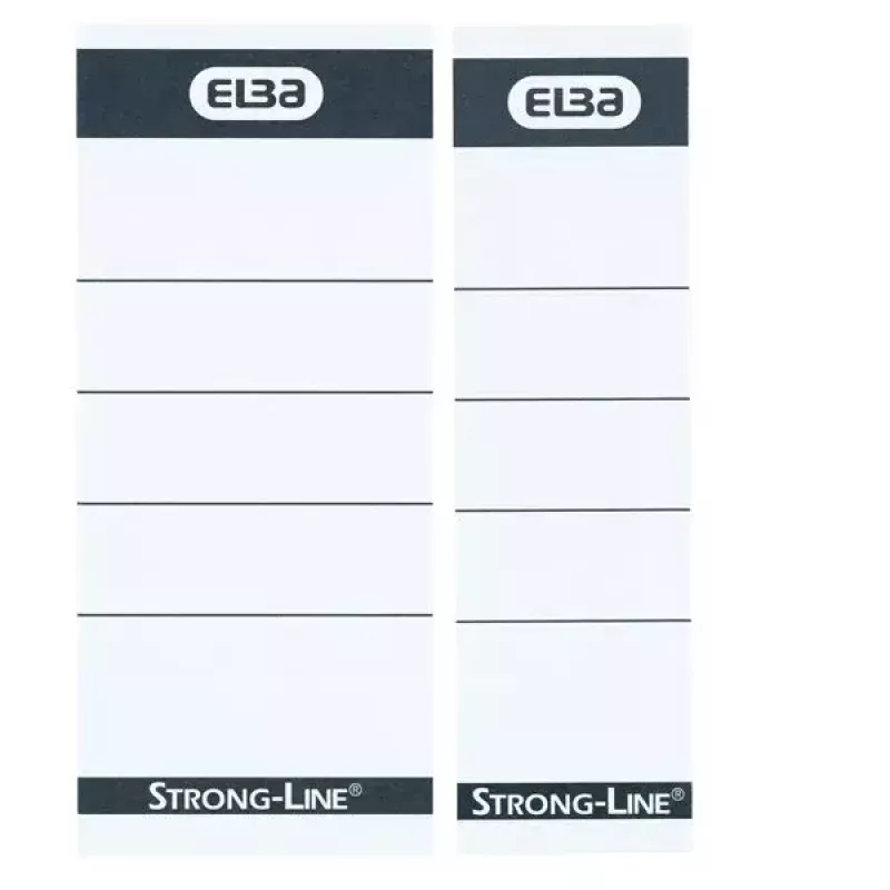 Label Elba 400087754 10 Stück Schwarz Weiß Rechteckig 5x2,5 cm