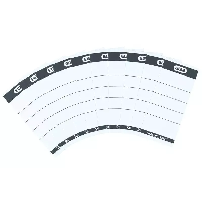 Label Elba 400087754 10 Stück Schwarz Weiß Rechteckig 5x2,5 cm