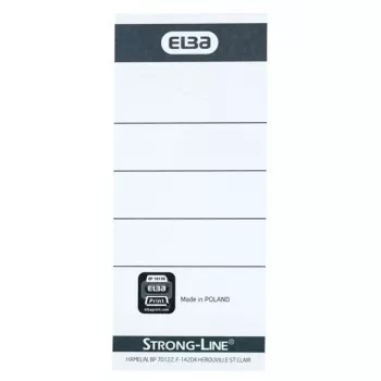 Label Elba 400087754 10 Stück Schwarz Weiß Rechteckig 5x2,5 cm