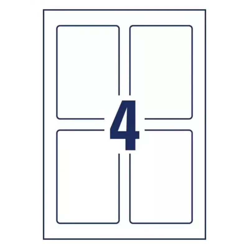 Avery Placard Label Holders Hellgrau Selbstklebend A4 80 Etiketten