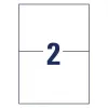 Selbstklebende Druckeretiketten AVERY 6604 Weiß A4 21x14,8 cm 130 Etiketten