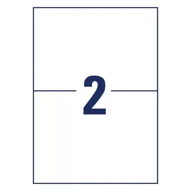Selbstklebende Druckeretiketten AVERY 6604 Weiß A4 21x14,8 cm 130 Etiketten