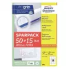 Selbstklebendes Druckeretikett AVERY 6605 Weiß 7x3,7 cm 1560 Etiketten