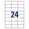 Selbstklebendes Druckeretikett AVERY 6605 Weiß 7x3,7 cm 1560 Etiketten