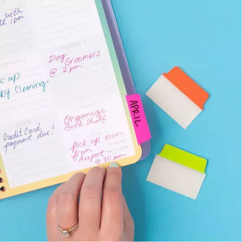 Blank-Registerkarten Avery Ultra Tabs 74753 Grün Orange Pink