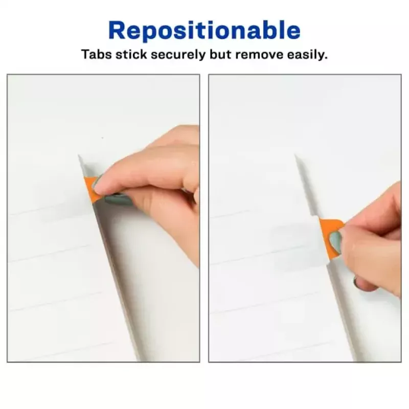 Blank-Registerreiter Avery Ultra Tabs 74759 Grün Orange Pink Gelb