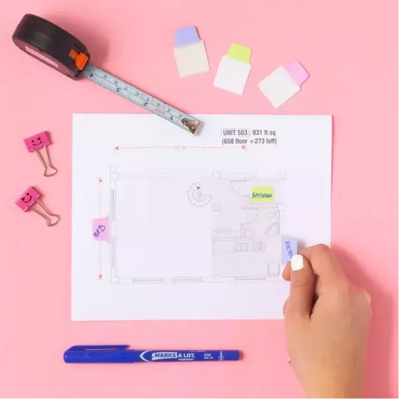 Blanko-Registerreiter Avery Ultra Tabs 74761 Blau Grün Rosa Lila