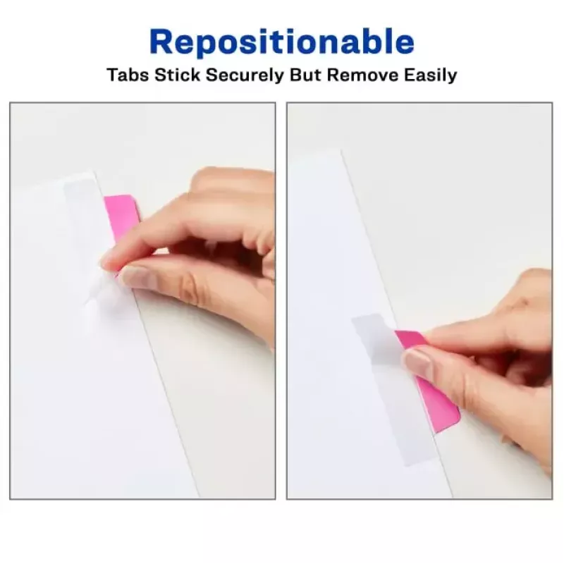 Blanko-Registerreiter Avery Ultra Tabs Grün Orange Pink Gelb 74767