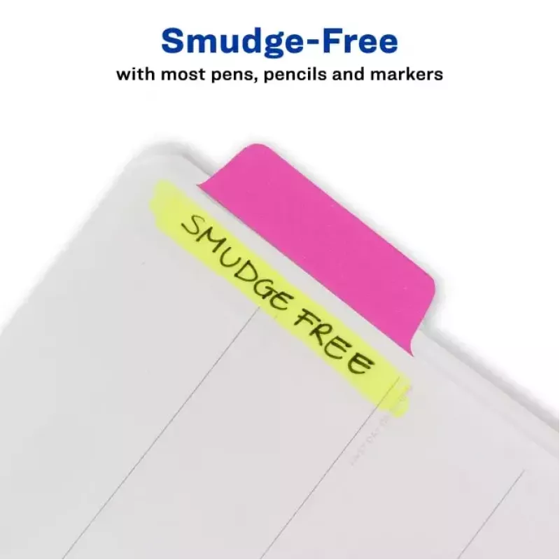 Blanko-Registerreiter Avery Ultra Tabs Grün Orange Pink Gelb 74767