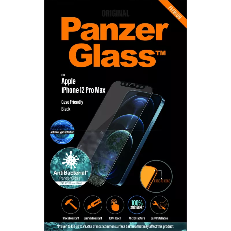 PanzerGlass ® Anti-Blaulicht-Displayschutz Apple iPhone 12 Pro Max | Randlos