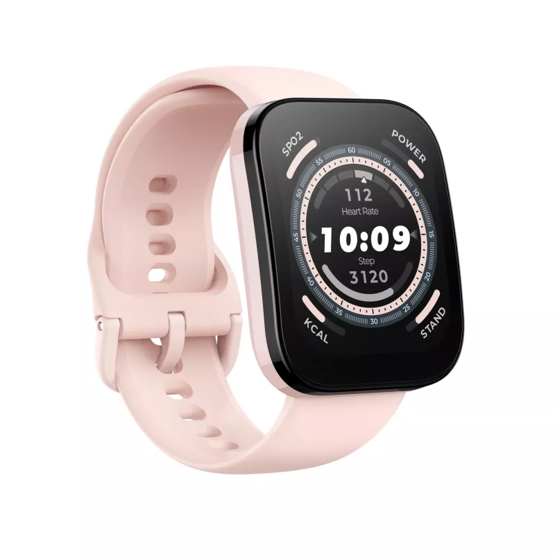 Amazfit Bip 5 4.85 cm (1.91 Zoll) TFT 45.9 mm Digital 320 x 380 Pixel Touchscreen Pink GPS (Satellit)