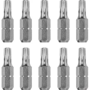 Schraubendreherbit-Satz KWB 121249 — 10 Stück, Torx T9, Länge 25 mm, 1/4-Zoll-Schaft