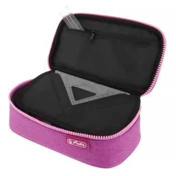 Federmäppchen Herlitz beatBox ABC Soft Polyester Pink Lila 225x120x70mm