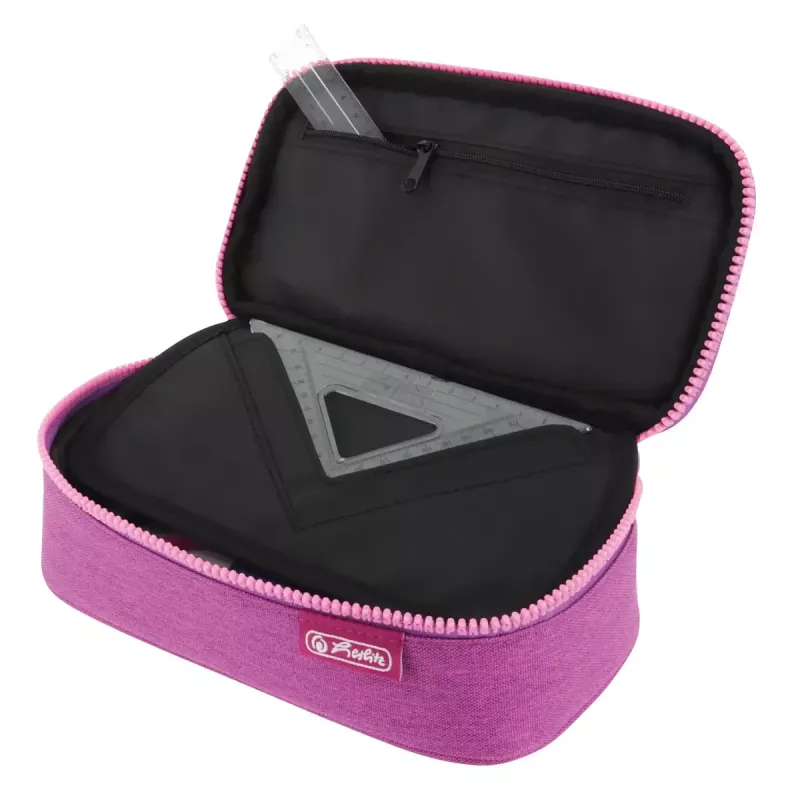 Federmäppchen Herlitz beatBox ABC Soft Polyester Pink Lila 225x120x70mm