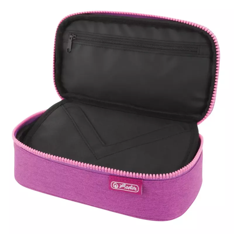Federmäppchen Herlitz beatBox ABC Soft Polyester Pink Lila 225x120x70mm