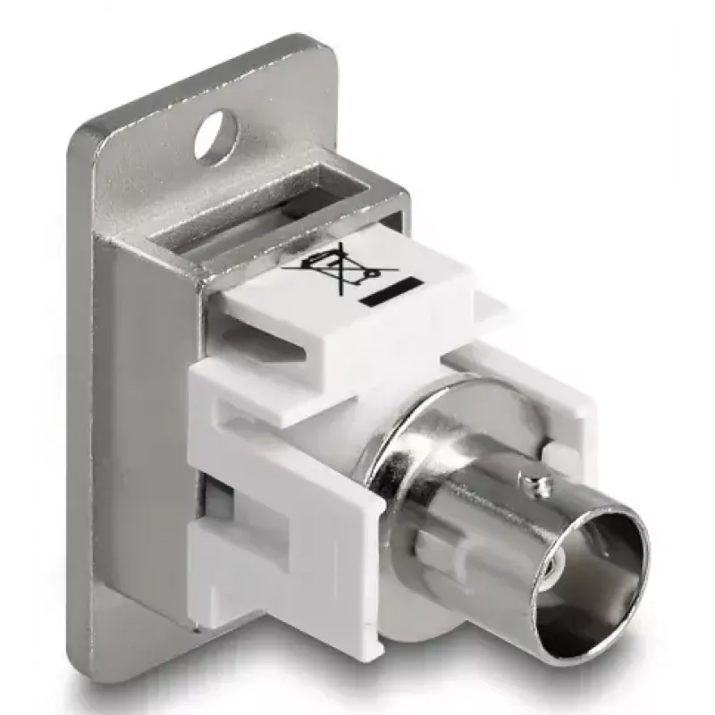 DeLOCK 90880 BNC Buchsenauslass Silber Weiß 50 Ω