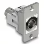 DeLOCK 90880 BNC Buchsenauslass Silber Weiß 50 Ω