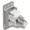 DeLOCK 90882 Steckdose IEC F Silber Weiß 75 Ω