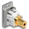 DeLOCK 90884 Steckdosen-Einsatz 3,5 mm Silber Weiß Buchse