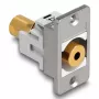DeLOCK 90884 Steckdosen-Einsatz 3,5 mm Silber Weiß Buchse
