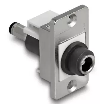 DeLOCK Keystone-Modul 90885 Flach Schwarz Silber Weiß DC 5,5 x 2,1