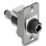 DeLOCK Keystone-Modul 90885 Flach Schwarz Silber Weiß DC 5,5 x 2,1