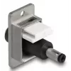 DeLOCK Keystone-Modul 90886 Flach Schwarz Silber Weiß DC 5,5 x 2,5