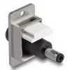 DeLOCK 90887 Keystone-Modul Flach Schwarz Silber Weiß DC 5,5 x 2,5