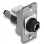 DeLOCK 90887 Keystone-Modul Flach Schwarz Silber Weiß DC 5,5 x 2,5